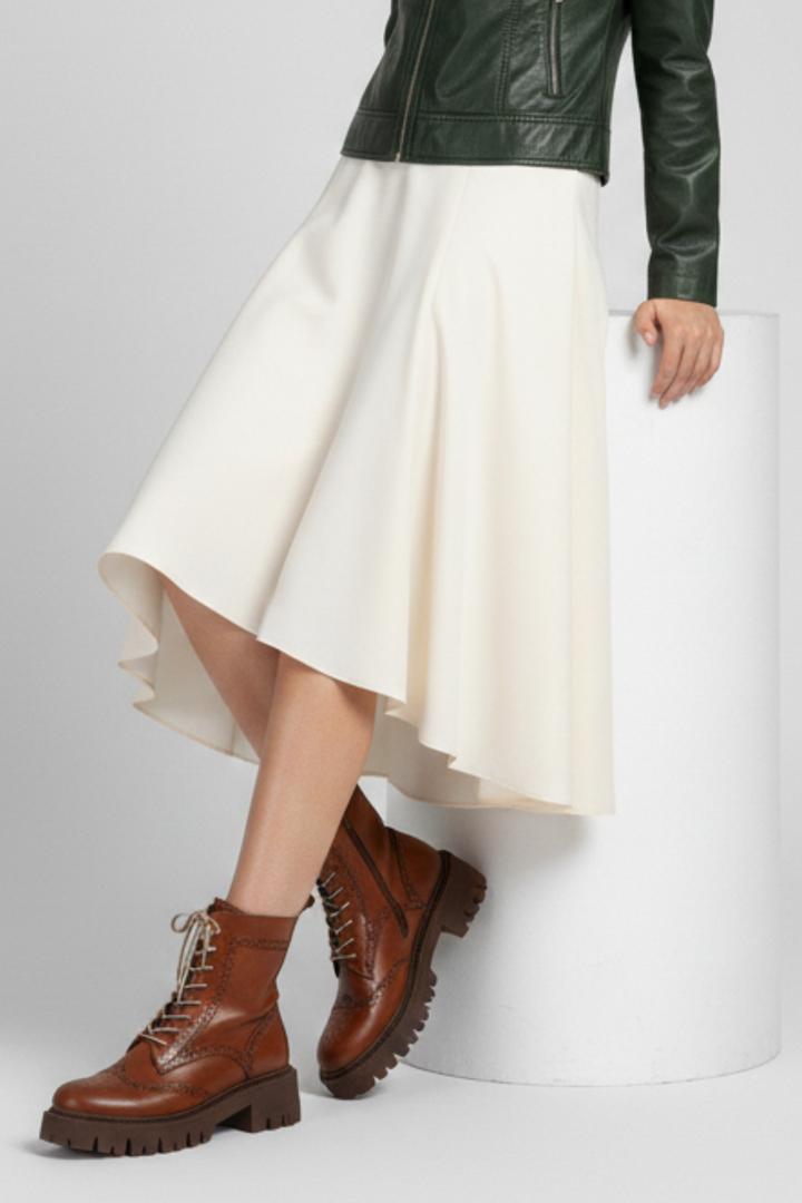 Taros Kadın Fermuarlı Taba Bot