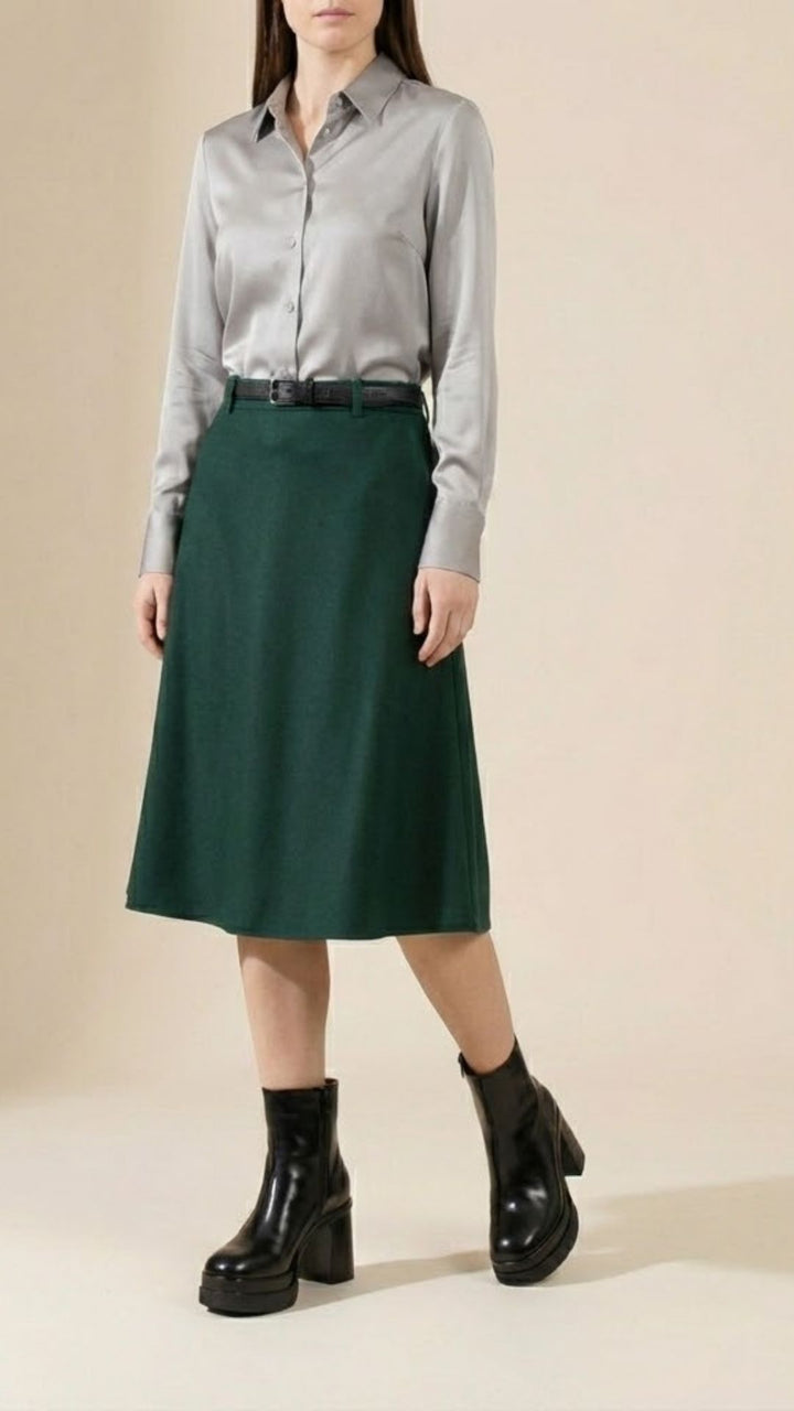 Lavzer Kadın Kalın Topuklu Siyah Bot