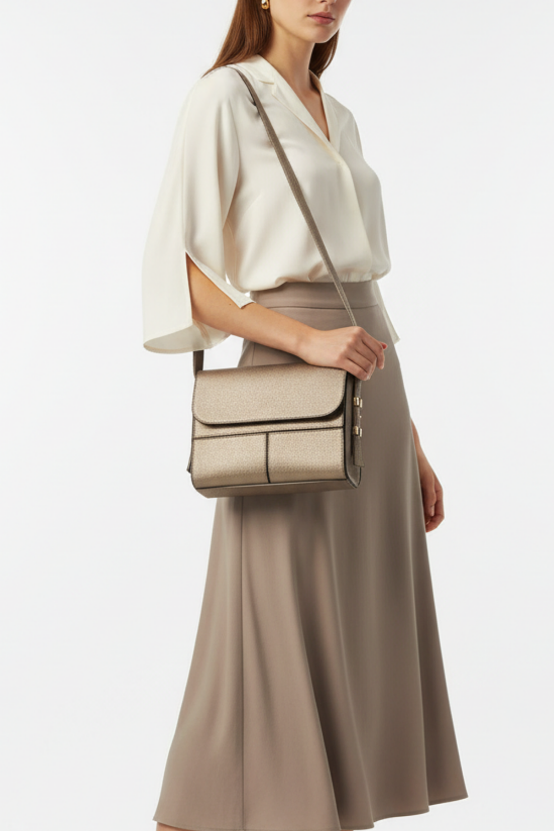 Flora Kadın Deri Çapraz Askılı Çanta