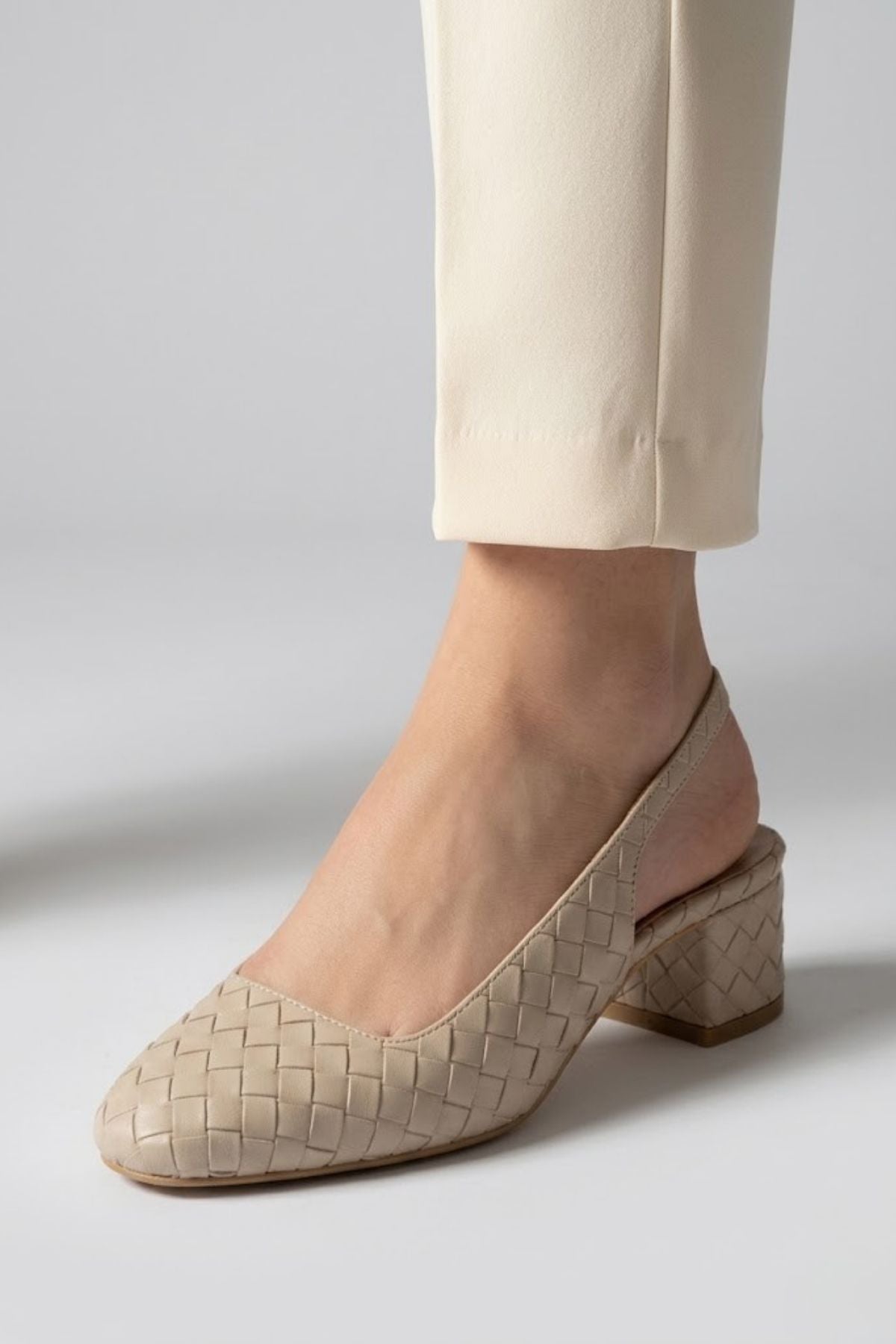 Dier Kadın Bej Topuklu Ayakkabı