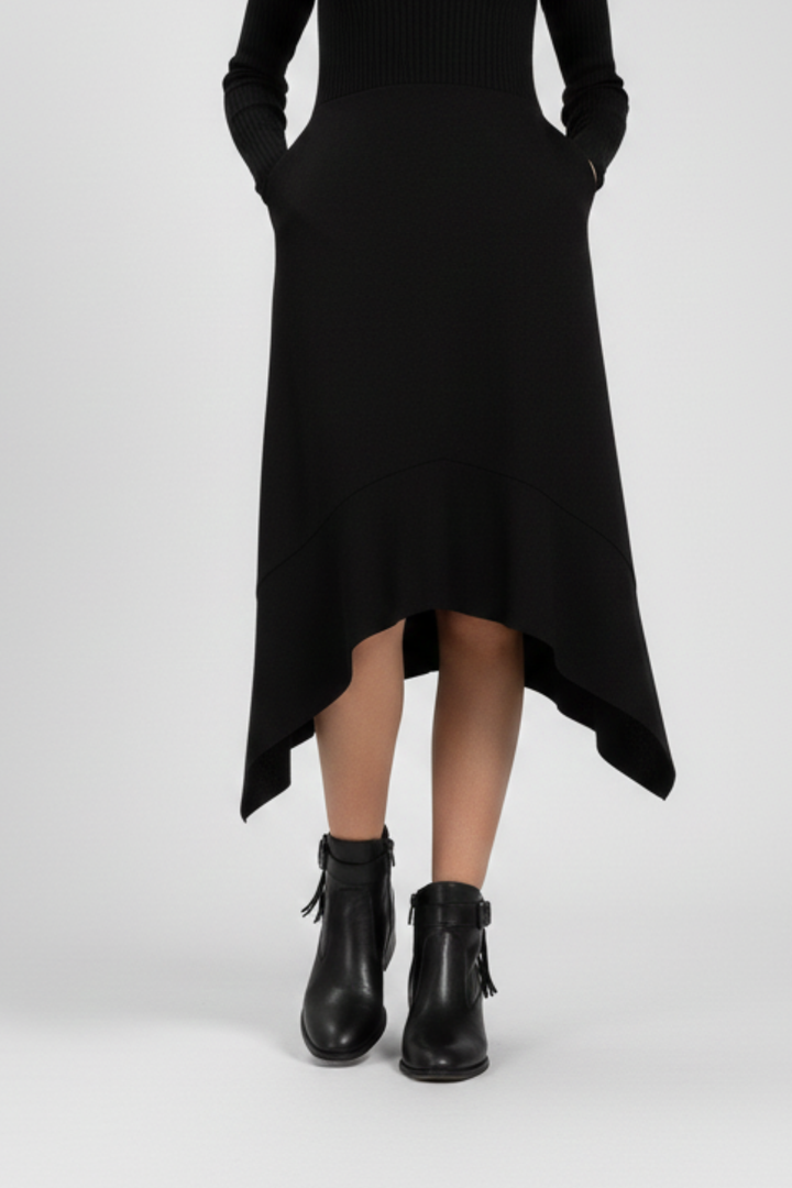 Norvel Hakiki Deri Toka Detaylı Kadın Siyah Bot