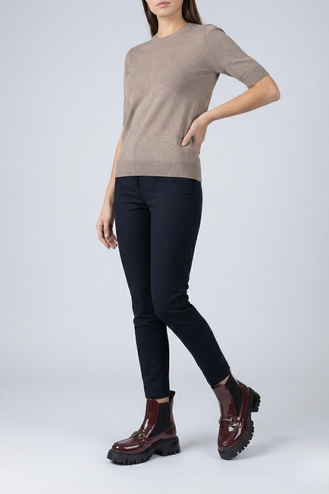 Mephen Kadın Bilekten Lastikli Rugan Bordo Bot