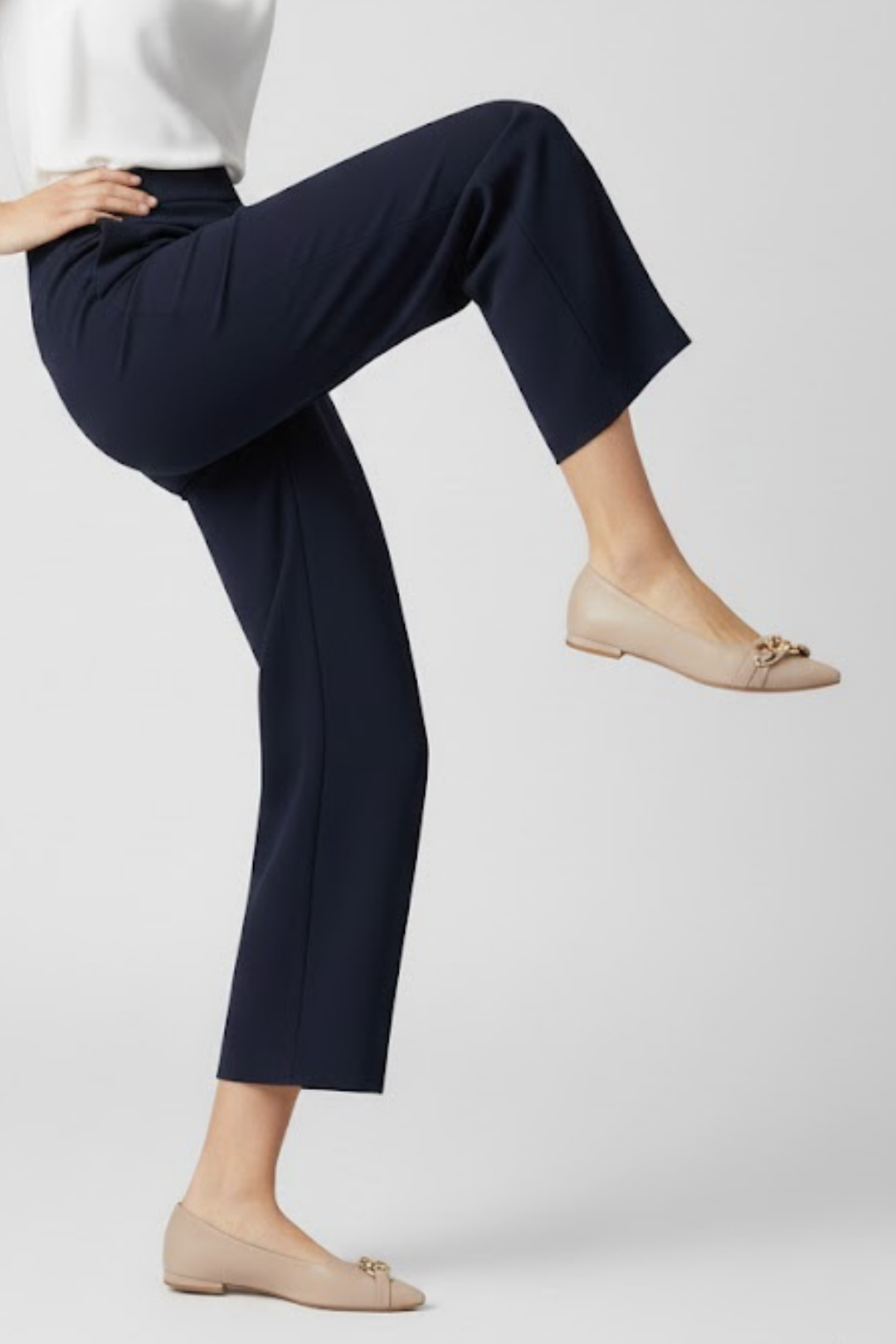 Popi Kadın Nude Zincir Detaylı Babet Ayakkabı