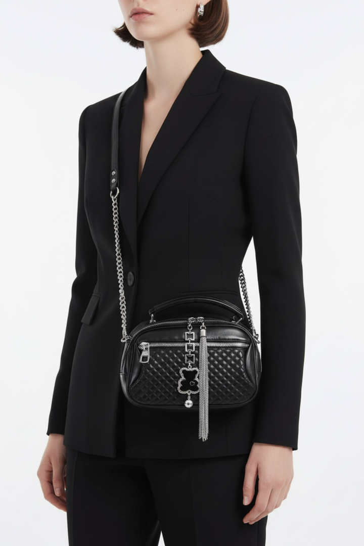 Henley Kadın Kapitone El Çantası ve Zincir Askılı Çapraz Çanta