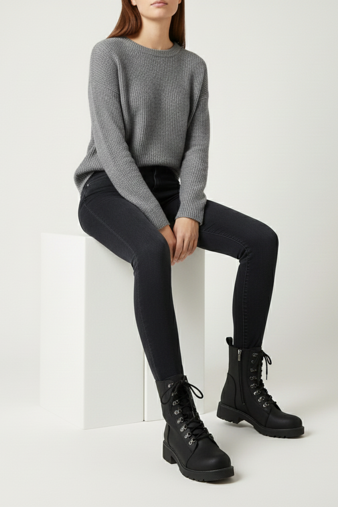 Eric Kadın Kalın Tabanlı Siyah Bot