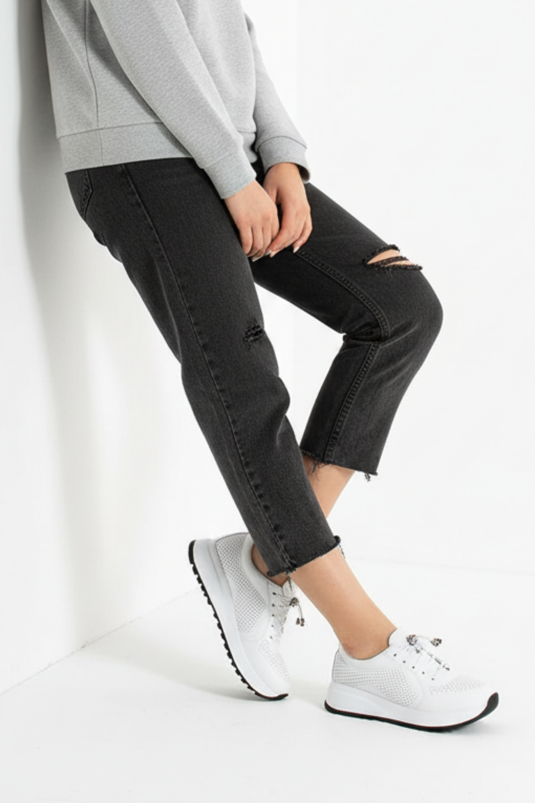 Bacha Kadın Hakiki Deri Beyaz Spor Ayakkabı