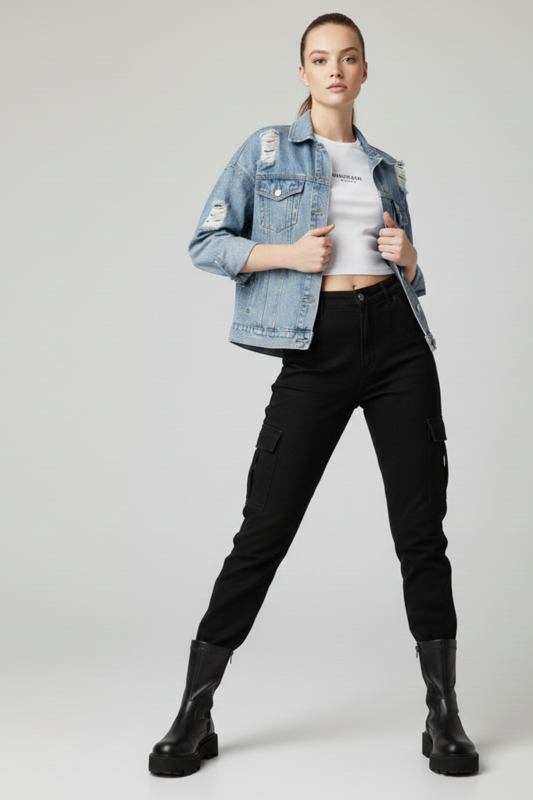 Volim Kadın Kalın Tabanlı Siyah Bot