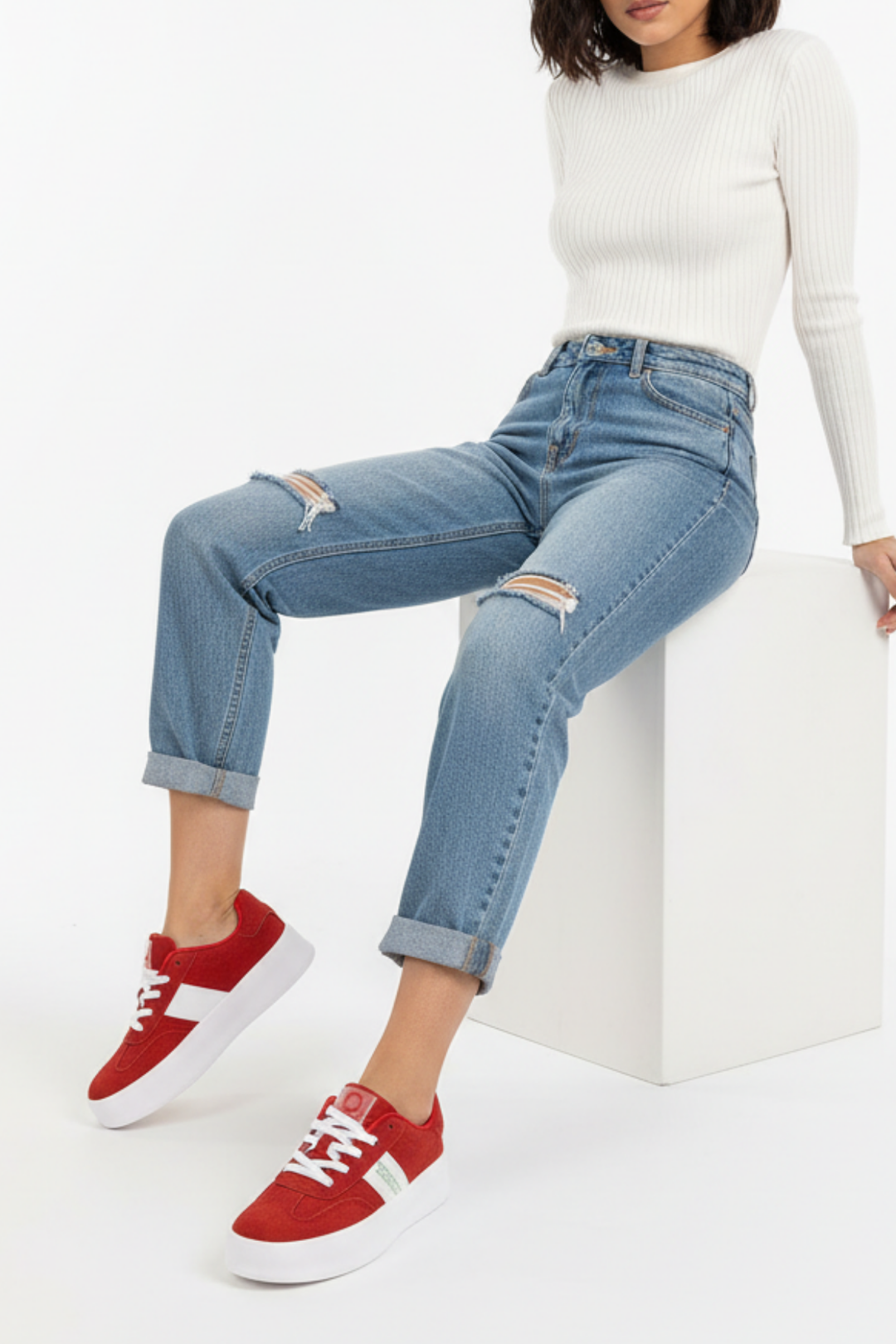 Benetton Hampton Kadın Kırmızı Spor Ayakkabı BNI-11241