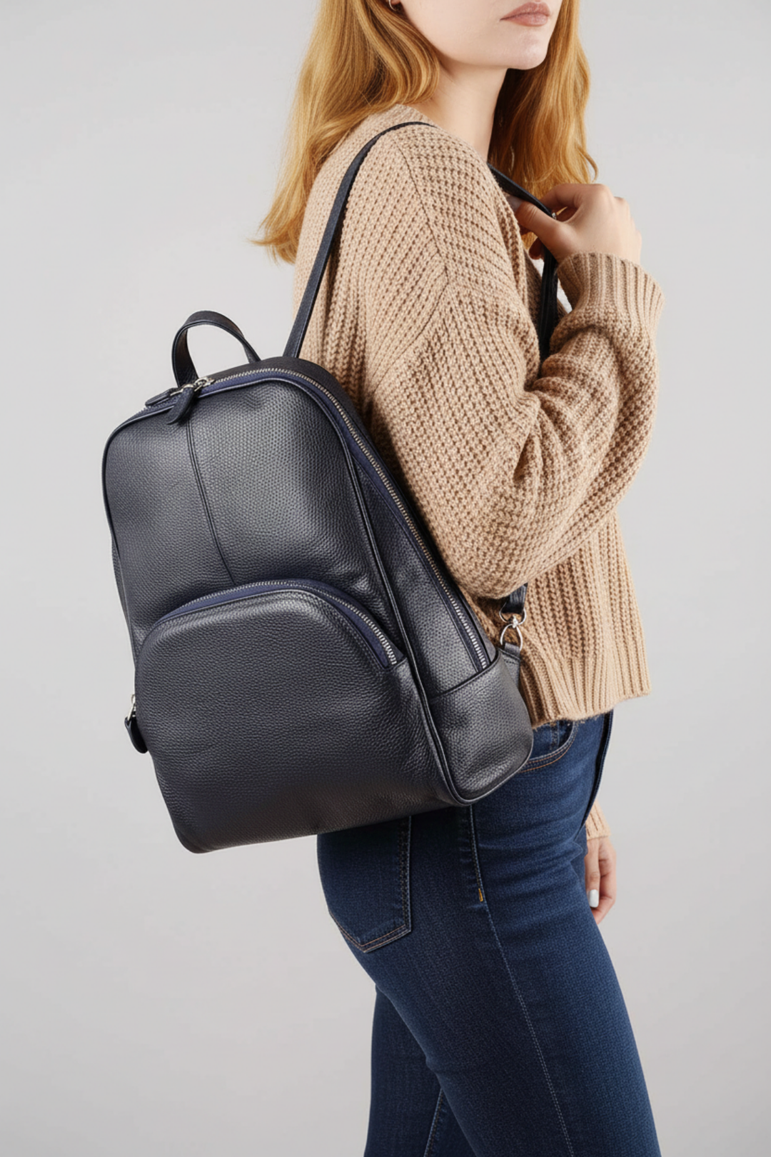 Flames Kadın Hakiki Deri Sırt Çantası