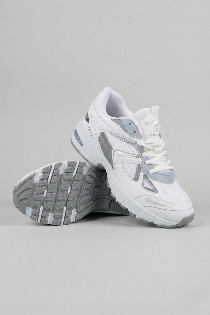 Bette Kadın Beyaz Gri Spor Ayakkabı