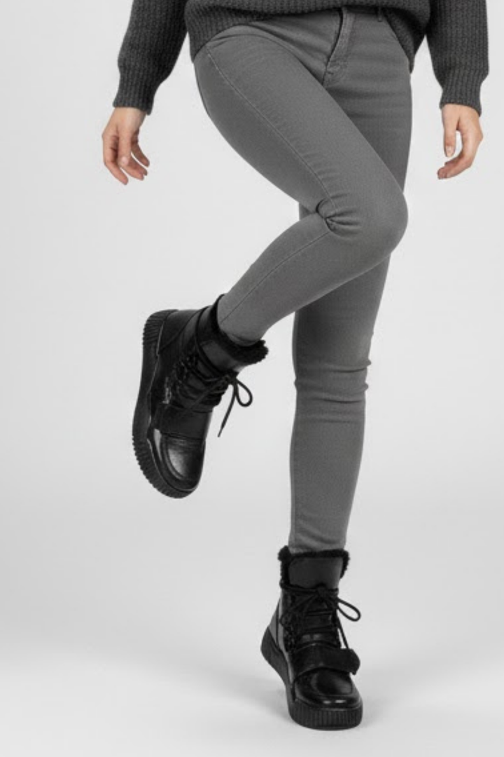 Zacun Kadın Kürklü Siyah Bot