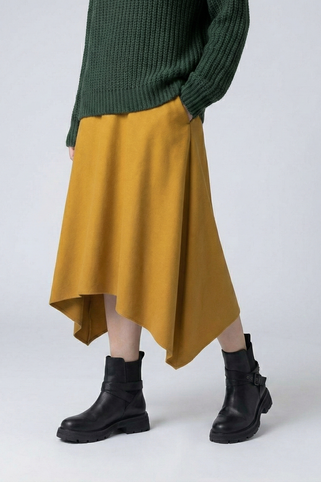 Layza Kadın Kalın Tabanlı Siyah Bot