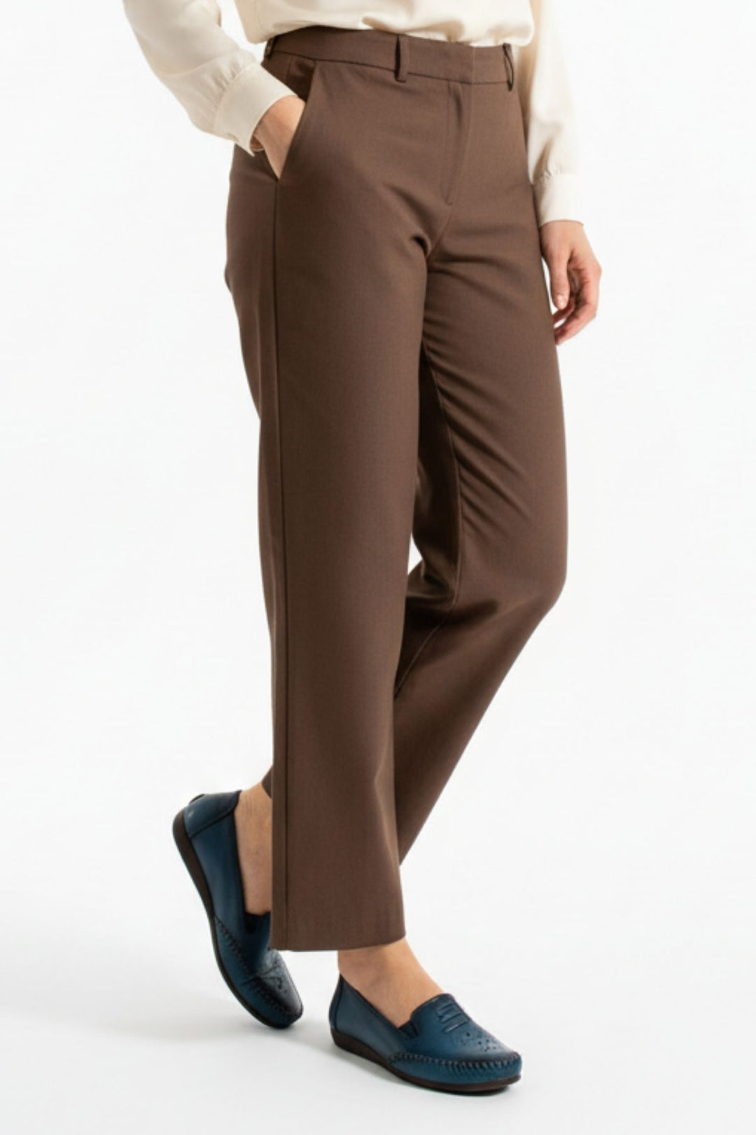 Near Kadın Hakiki Deri Mavi Günlük Ayakkabı