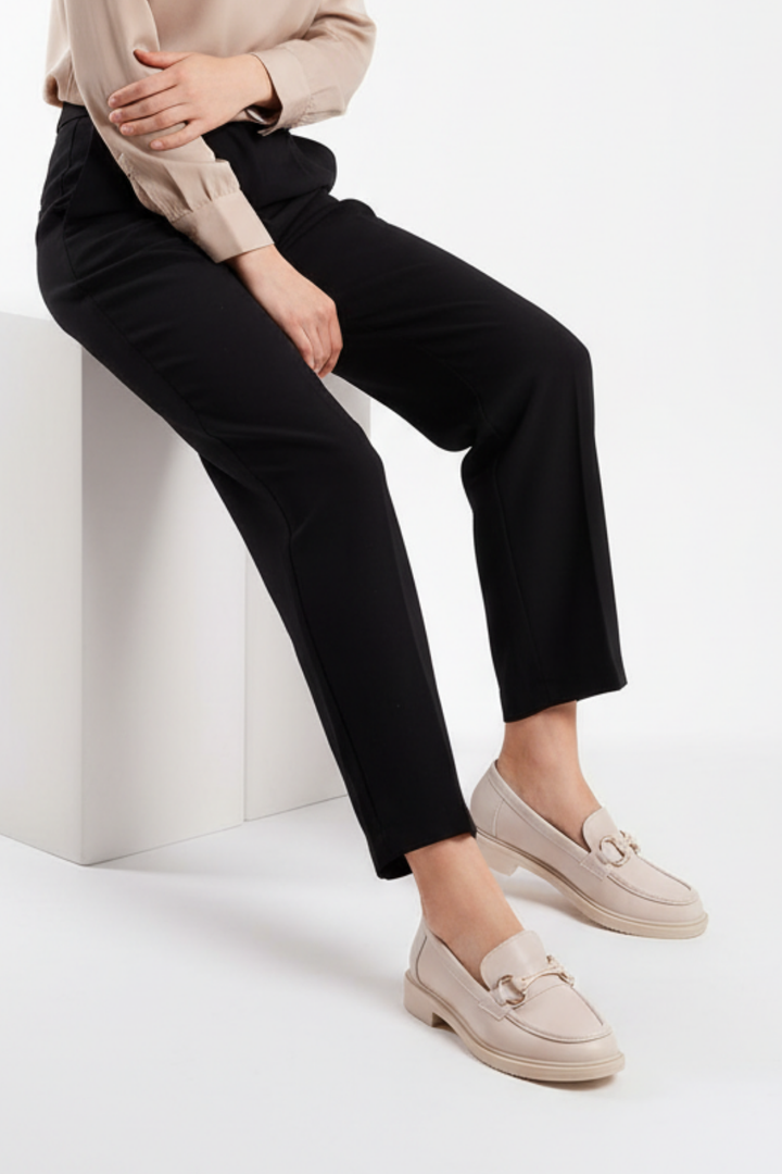 Tanta Bej Kadın Loafer Ayakkabı