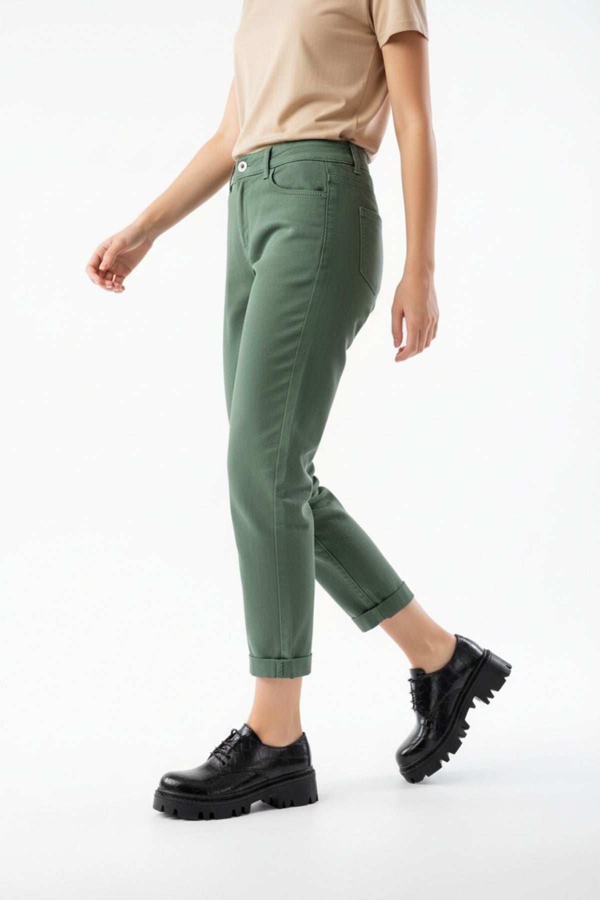 Apsely Siyah Kroko Bağcıklı Günlük Yüksek Tabanlı Loafer Ayakkabı