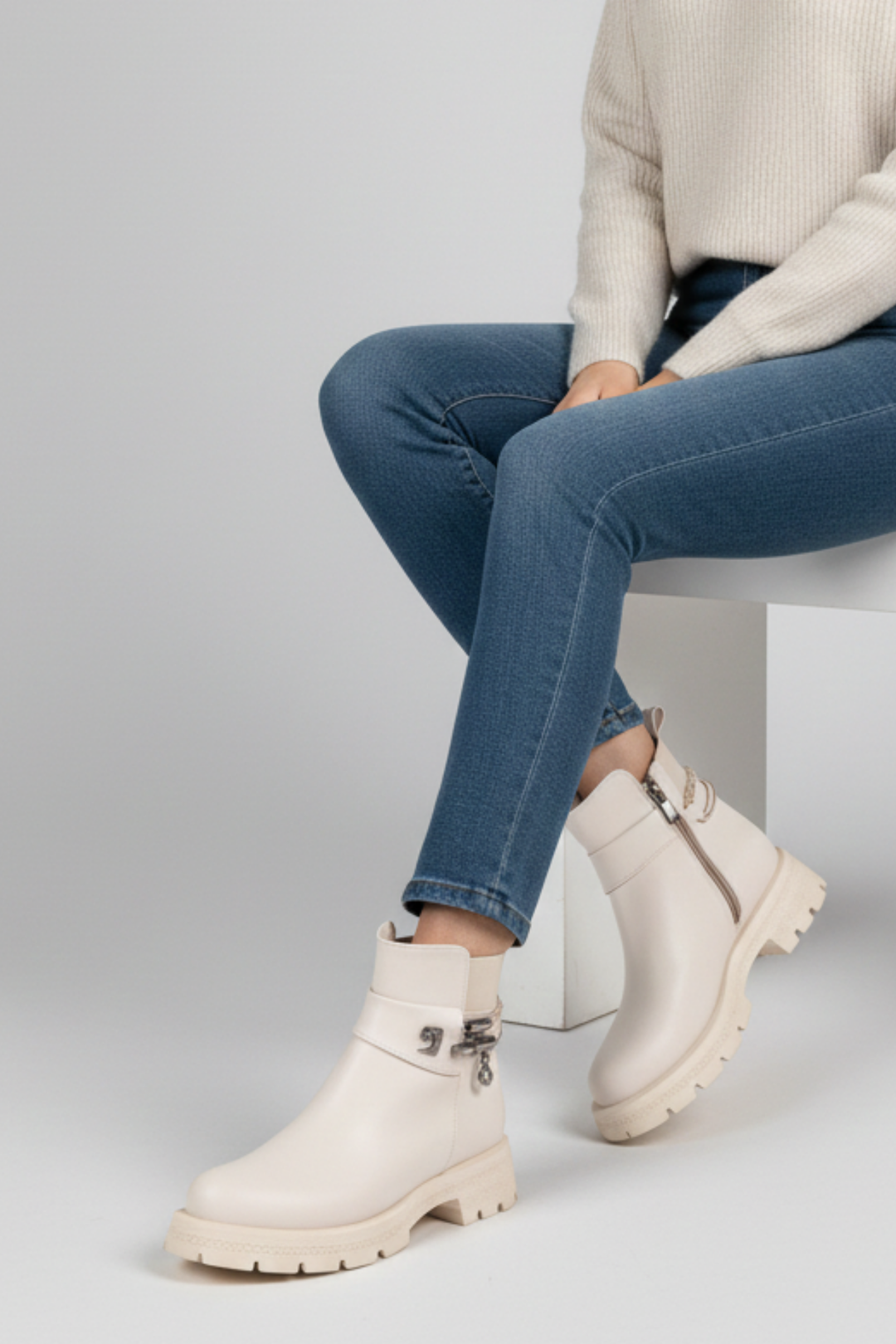 Pierre Cardin Ashanti Kadın Krem Bot PC-54194