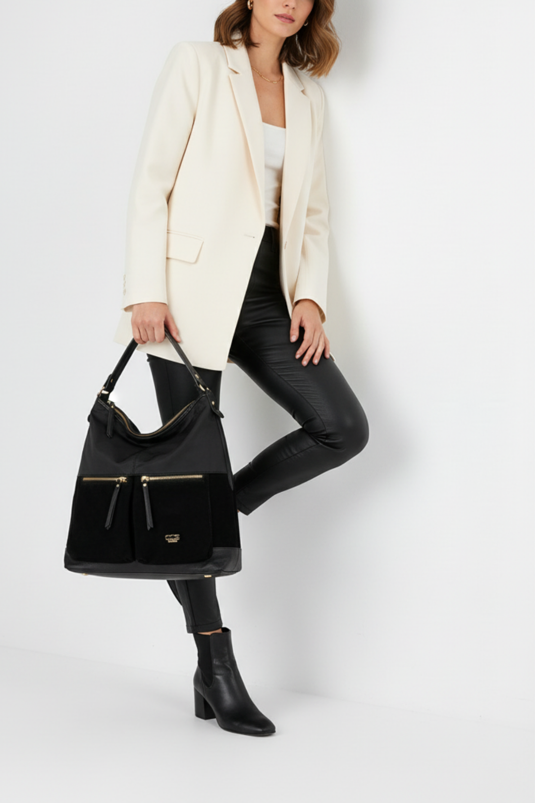 Aspen Kadın Hakiki Süet Omuz Çantası ve Askılı Çapraz Çanta