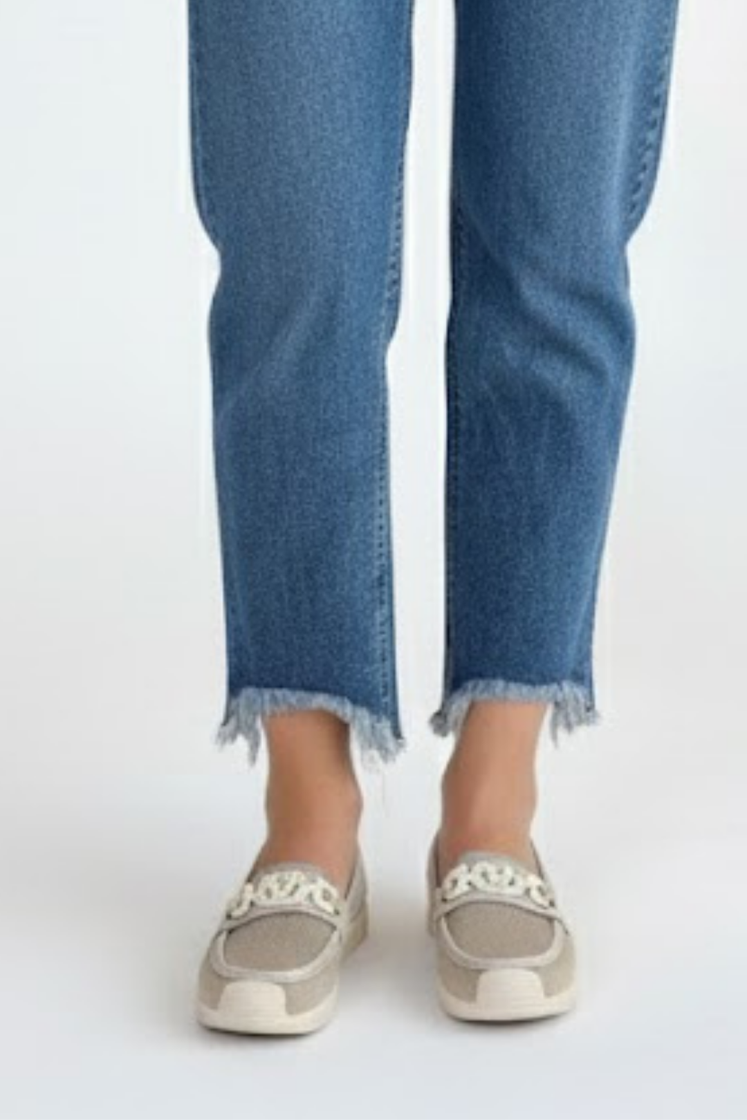 Wata Kadın Bej Örgü Dokulu Babet Ayakkabı