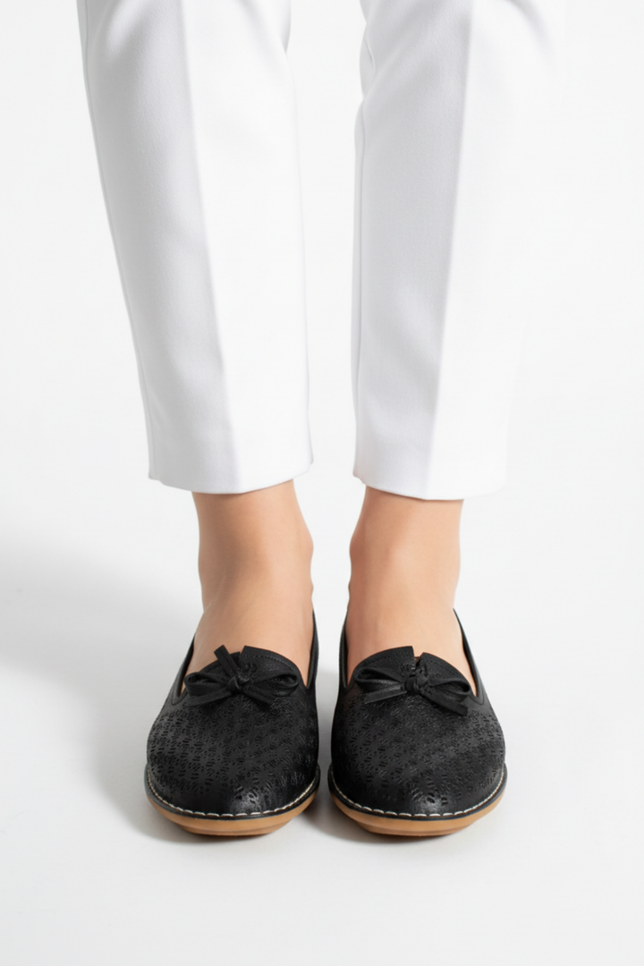 Pierre Cardin Tessa Kadın Hakiki Deri Siyah Babet