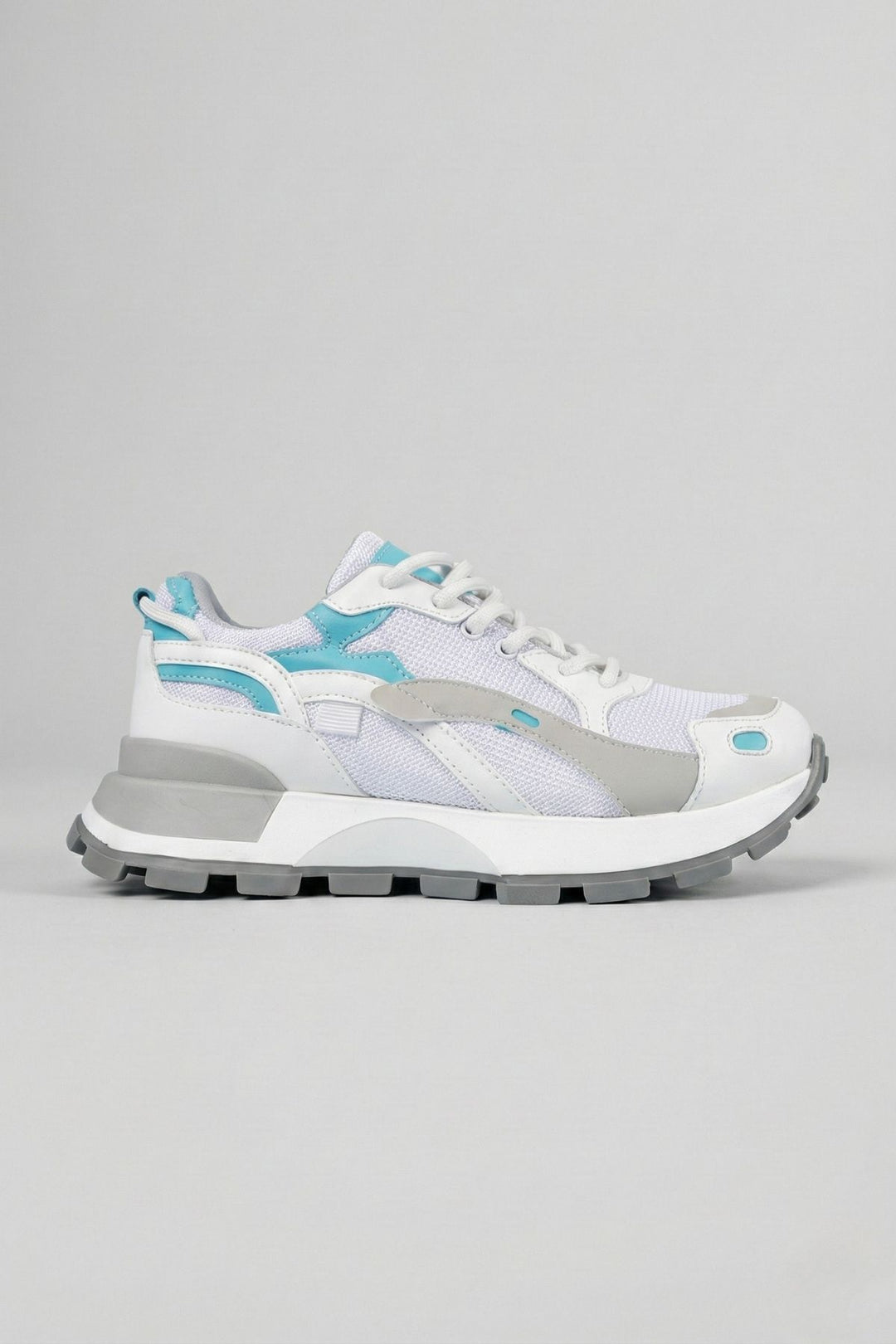 Luther Kadın Triko Desenli Beyaz Multi Spor Ayakkabı