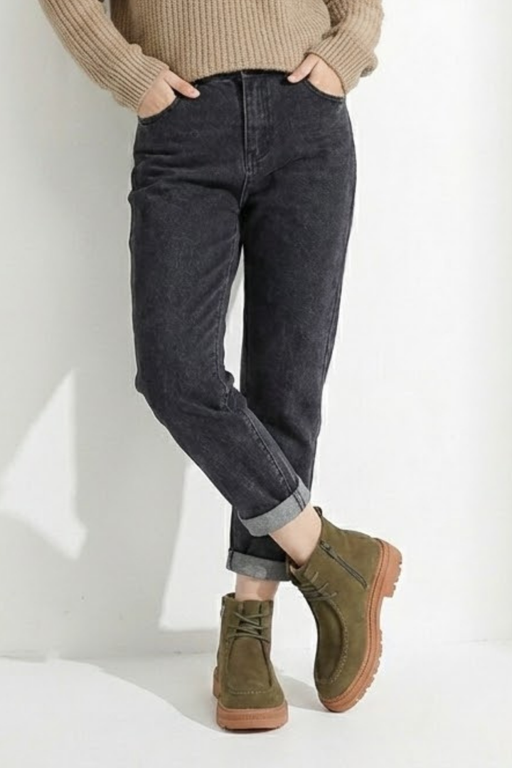 Juan Kadın Süet Haki Bağcıklı Bot