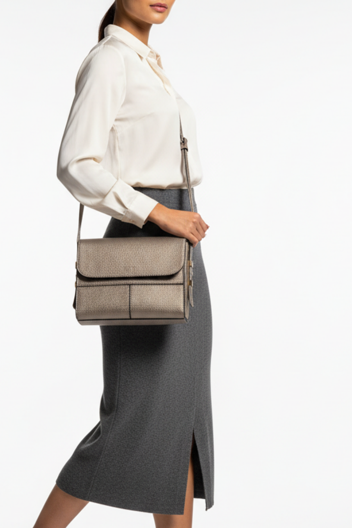 Flora Kadın Deri Çapraz Askılı Çanta