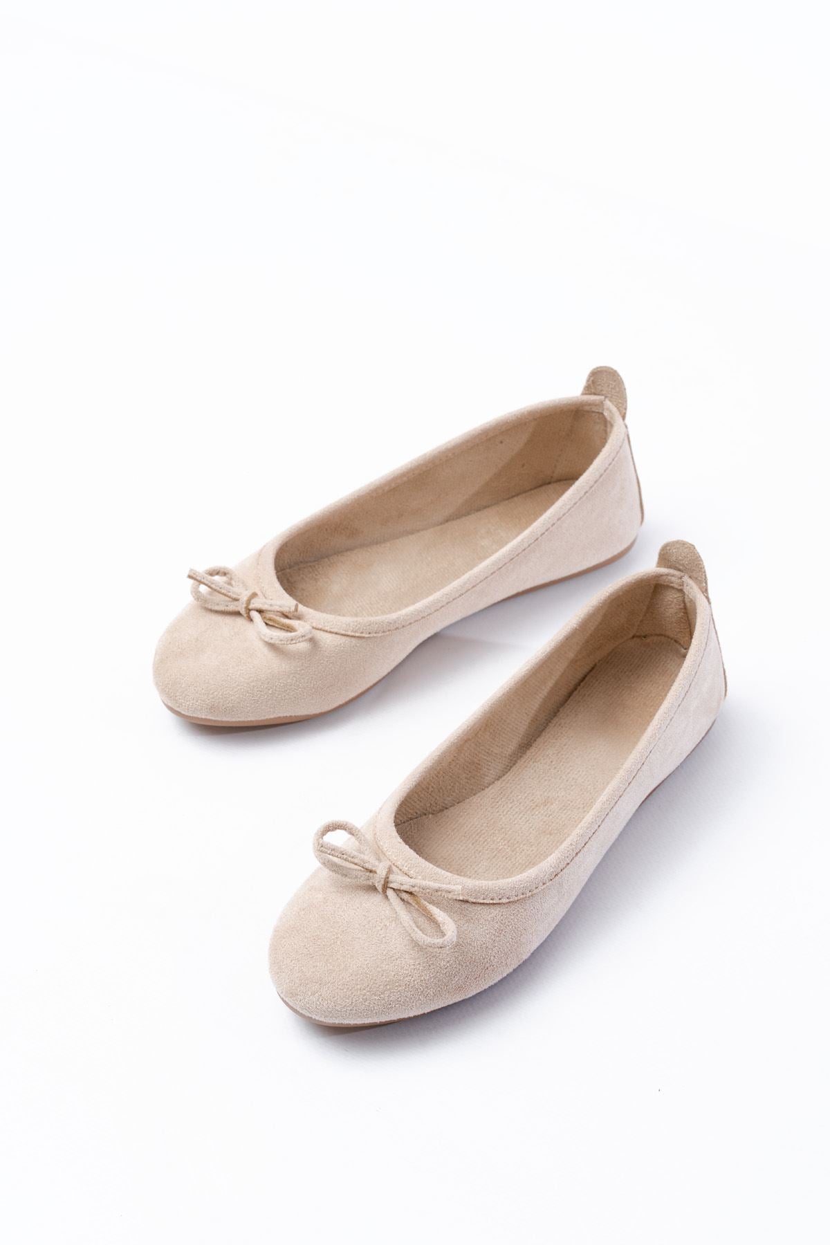 Blenve Bej Süet Fiyonklu Günlük Kadın Babet