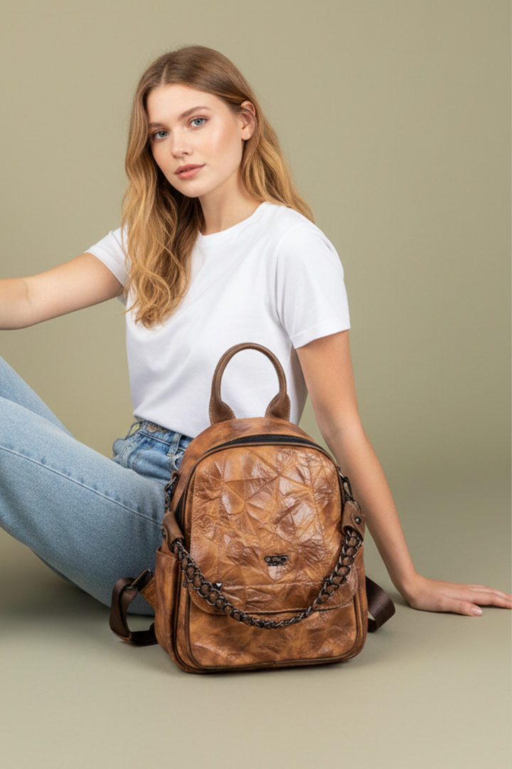 Subset Kadın Zincir Detaylı Sırt Çantası