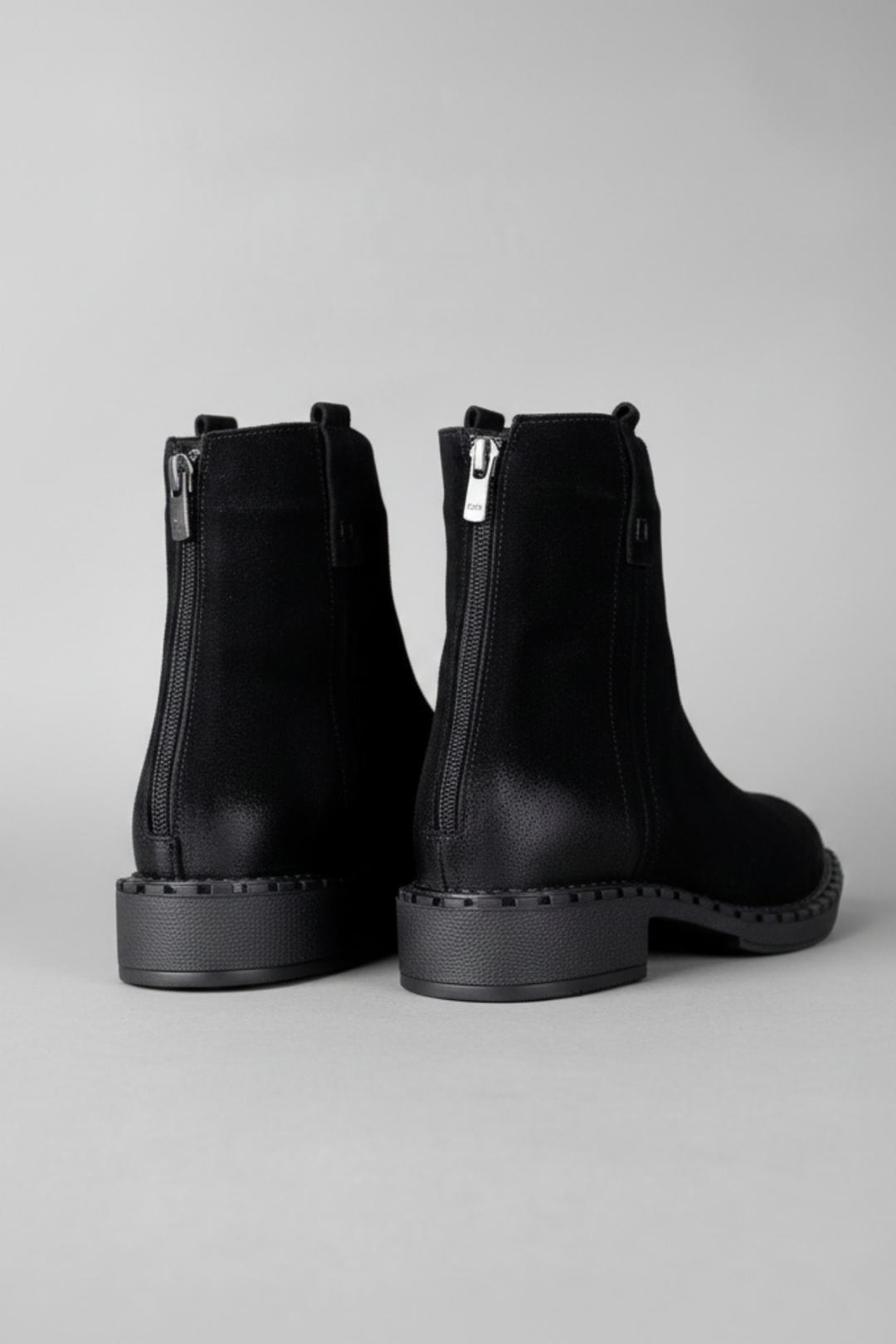 Bestra Kadın Hakiki Süet Deri Siyah Bot