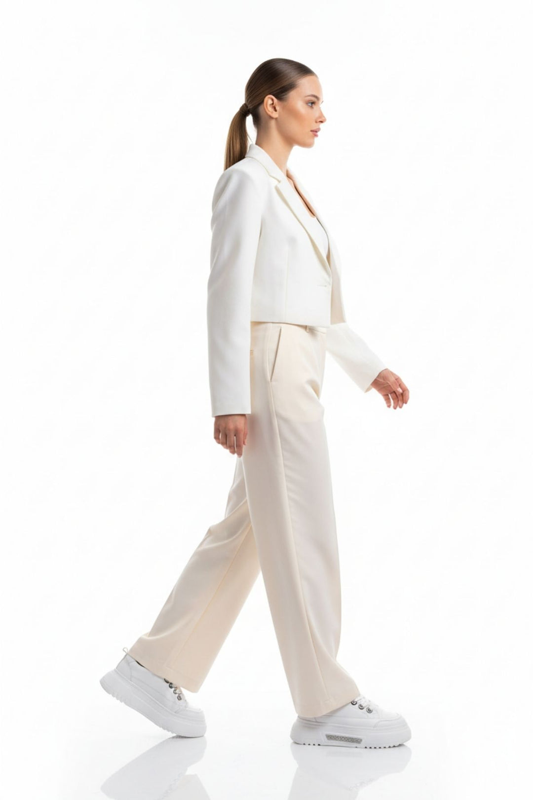 Sauran Kadın Beyaz Spor Ayakkabı