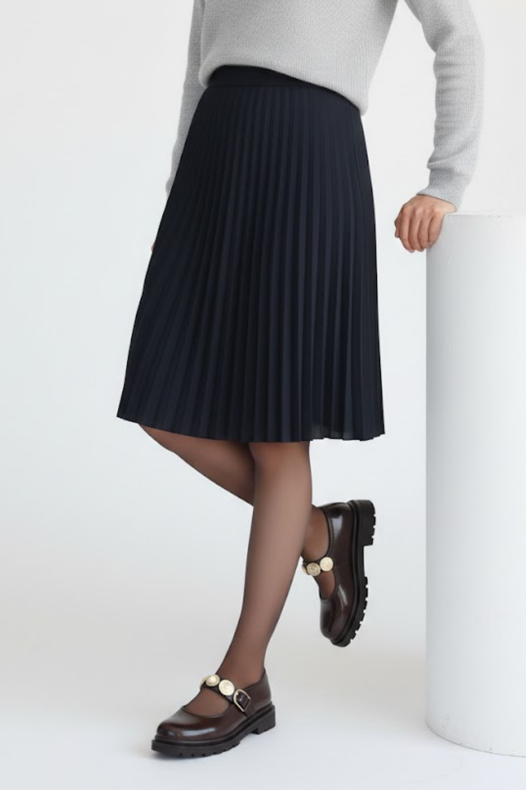 Okira Kadın Kahverengi Rugan Tokalı Oxford Ayakkabı