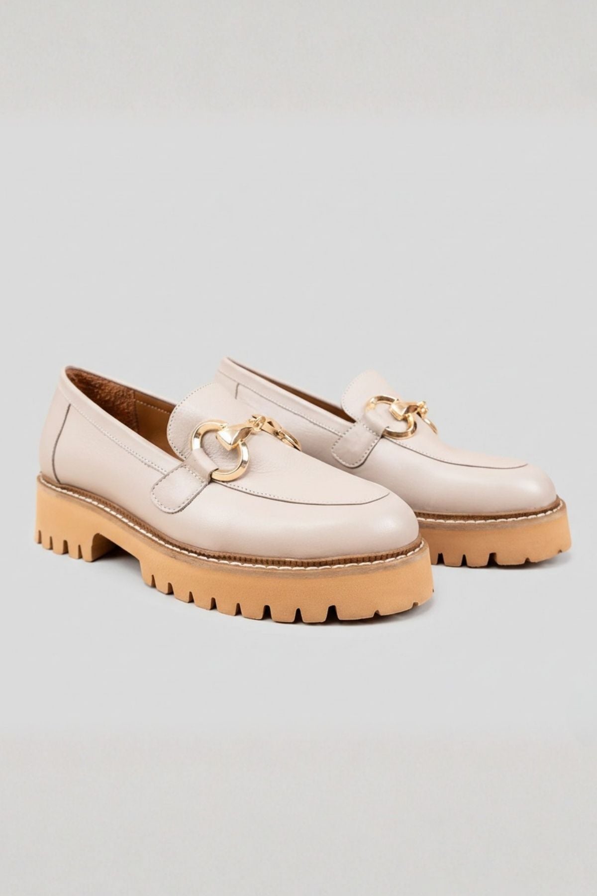 Aspes Kadın Hakiki Deri Taş Loafer Ayakkabı