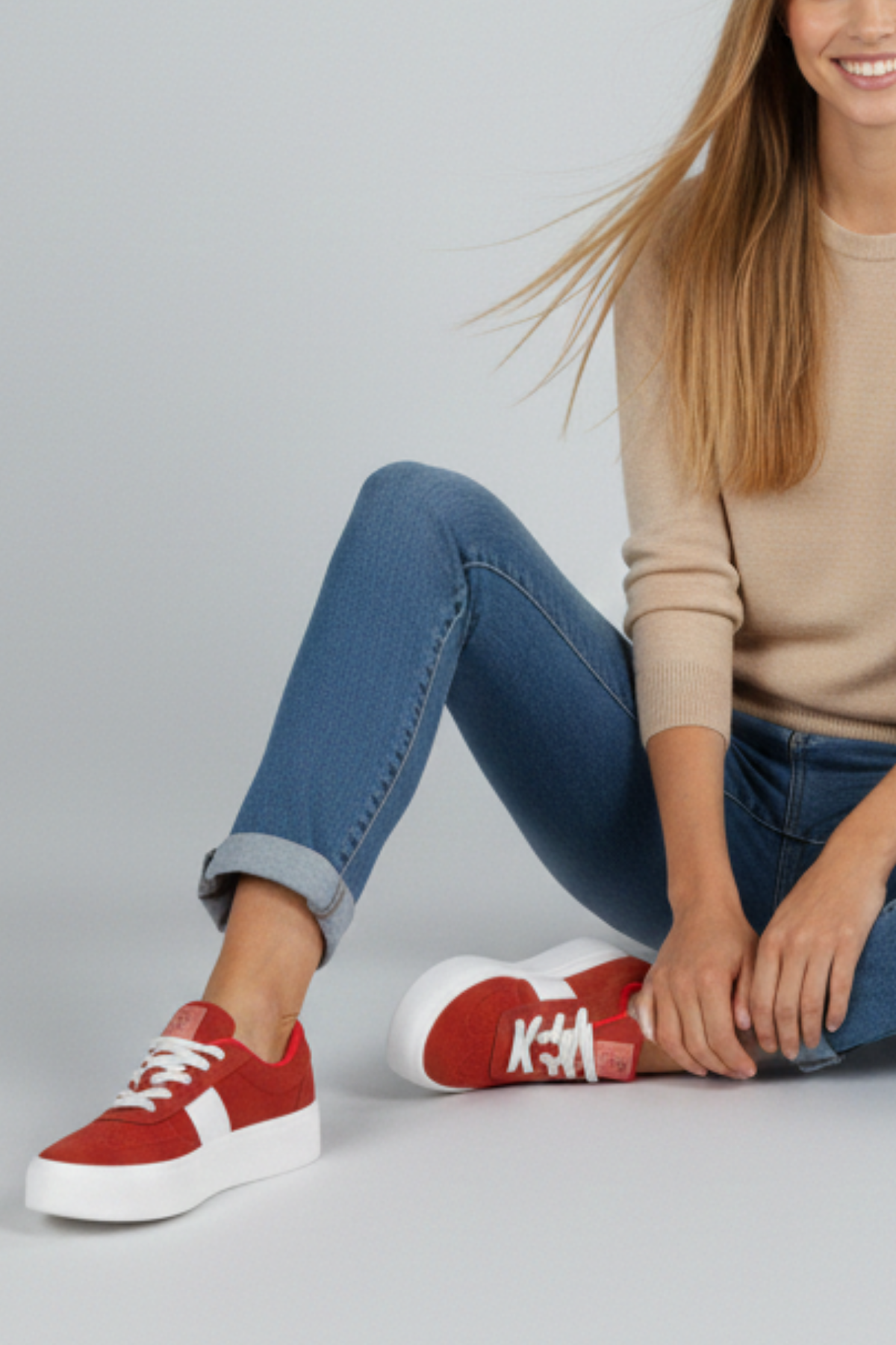 Benetton Hampton Kadın Kırmızı Spor Ayakkabı BNI-11241