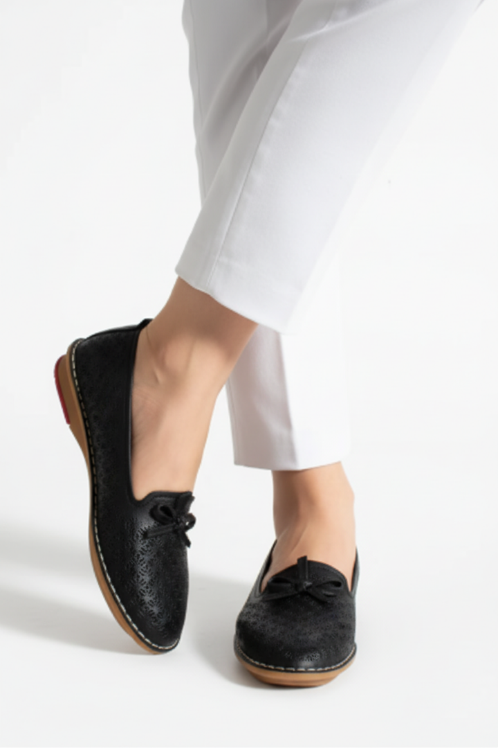 Pierre Cardin Tessa Kadın Hakiki Deri Siyah Babet