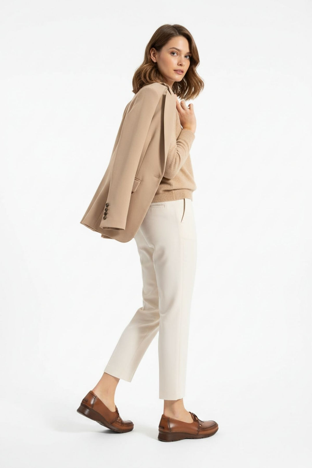 Adey Kadın Hakiki Deri Taba Günlük Ayakkabı