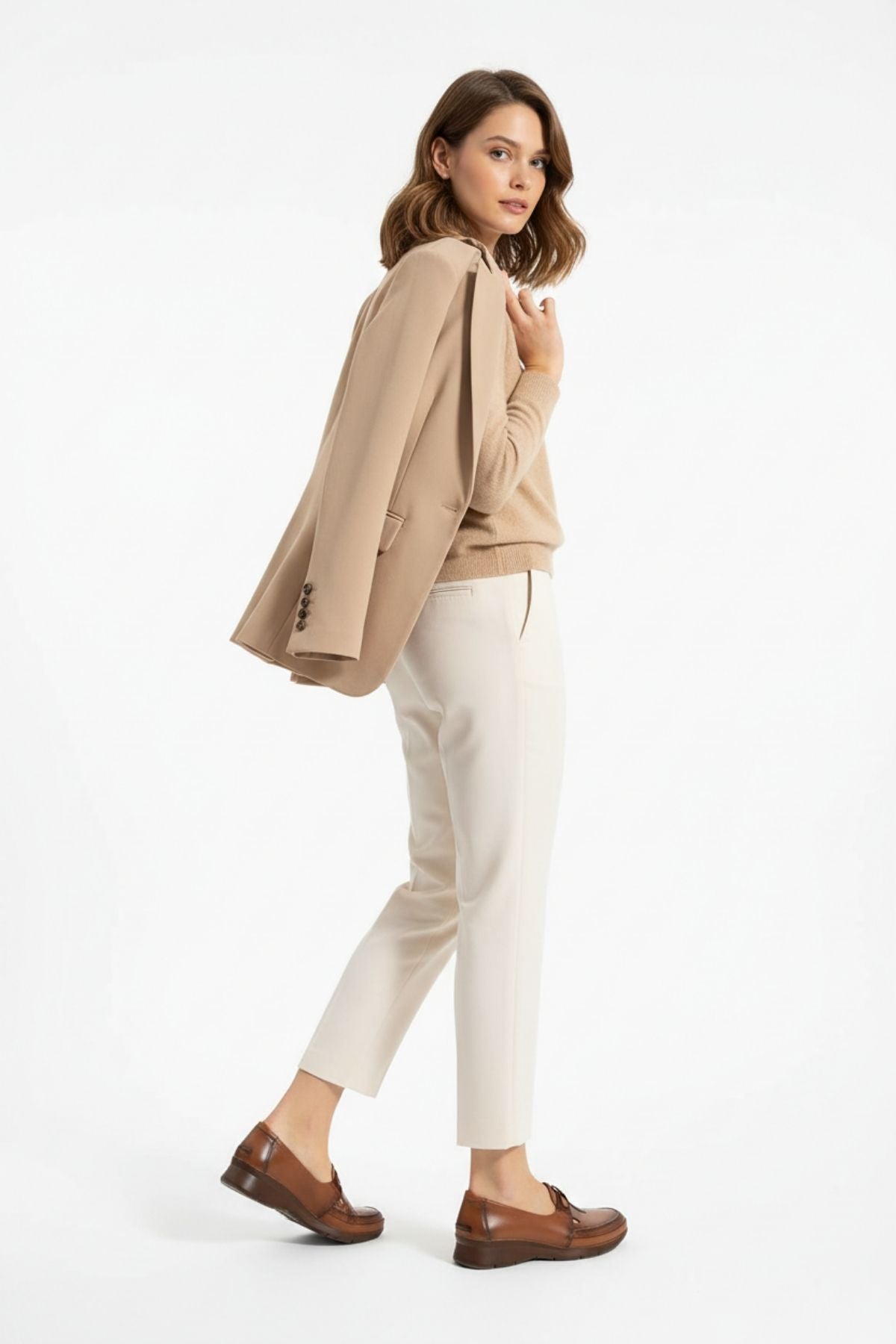 Adey Kadın Hakiki Deri Taba Günlük Ayakkabı