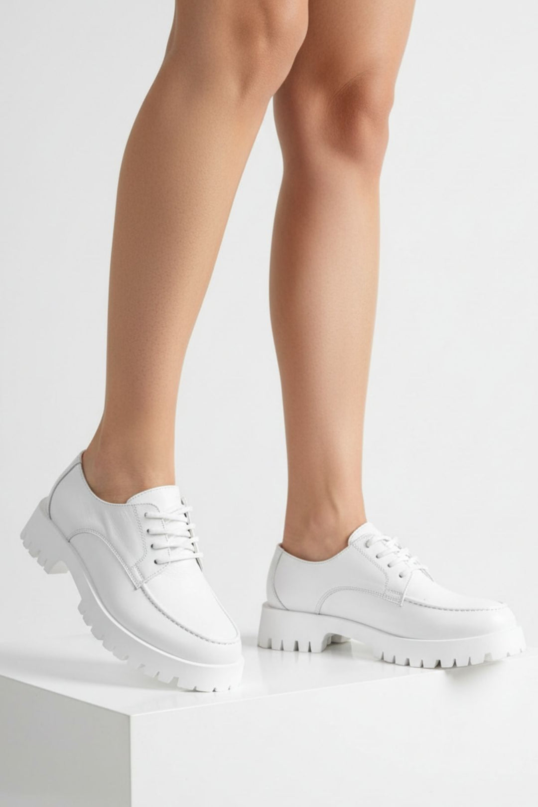Donat Kadın Bağcıklı Beyaz Günlük Ayakkabı