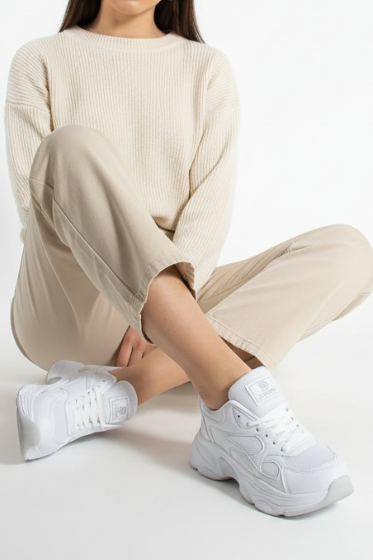 Nagen Kadın Beyaz Günlük Spor Ayakkabı