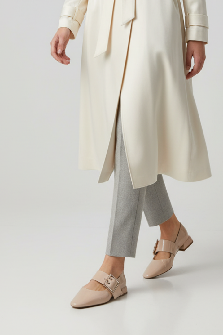 Devan Kadın Rugan Bej Babet Ayakkabı