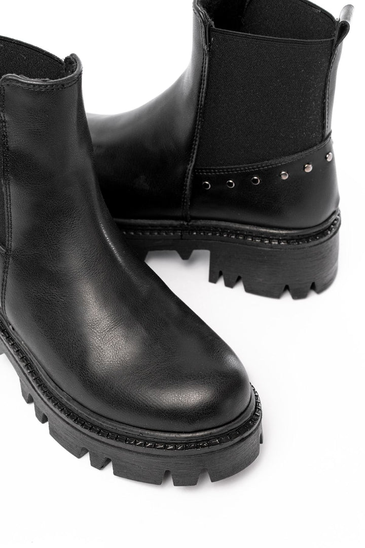 Mirion Siyah Lastikli Kadın Bot