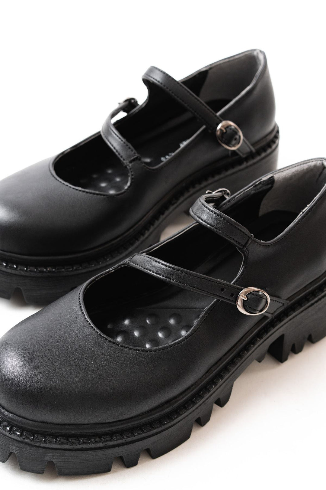 Ayones Siyah Yüksek Tabanlı Loafer Ayakkabı