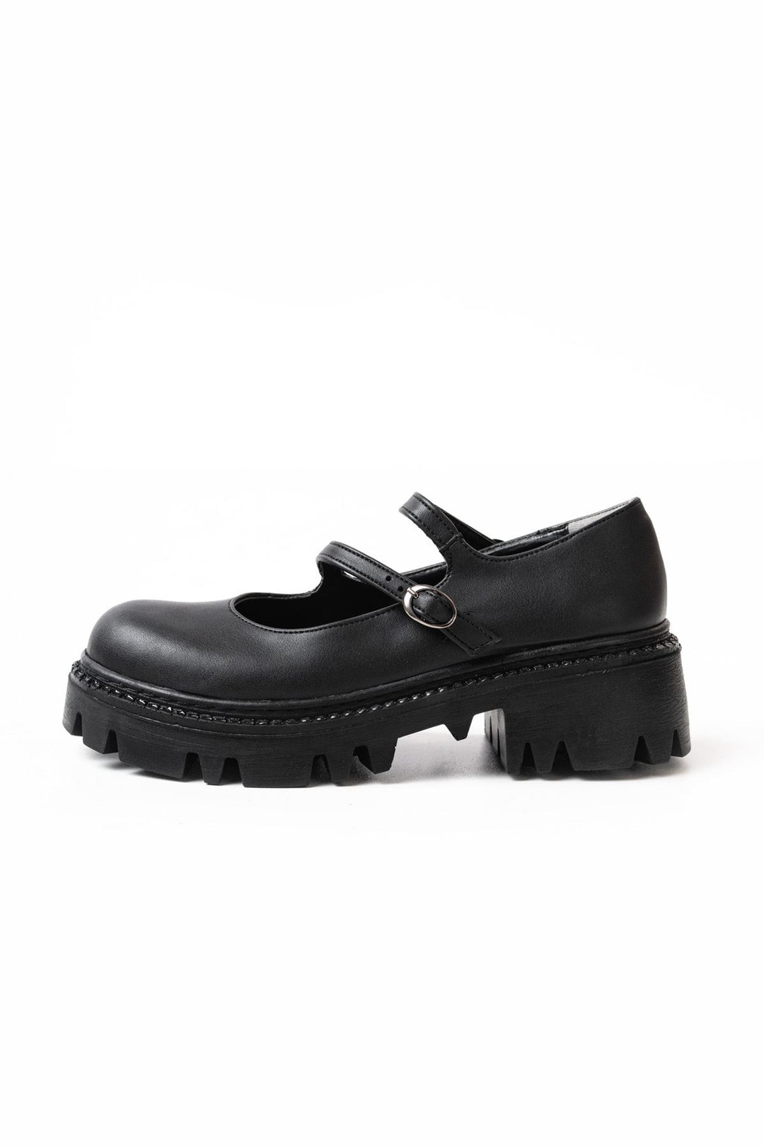 Ayones Siyah Yüksek Tabanlı Loafer Ayakkabı