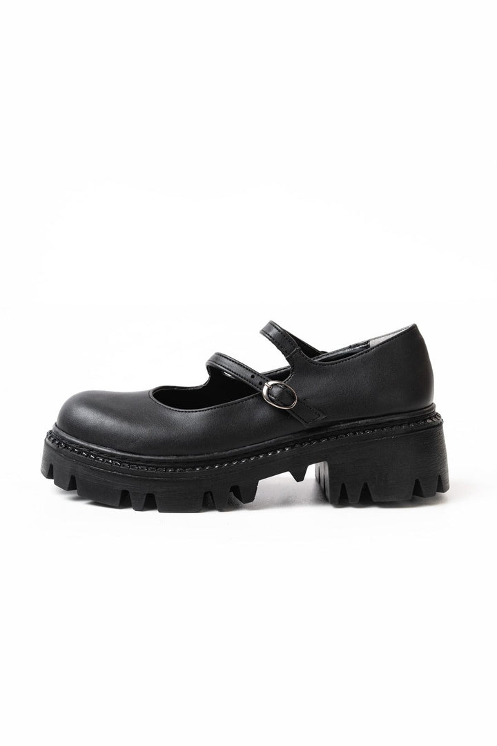 Ayones Siyah Yüksek Tabanlı Loafer Ayakkabı
