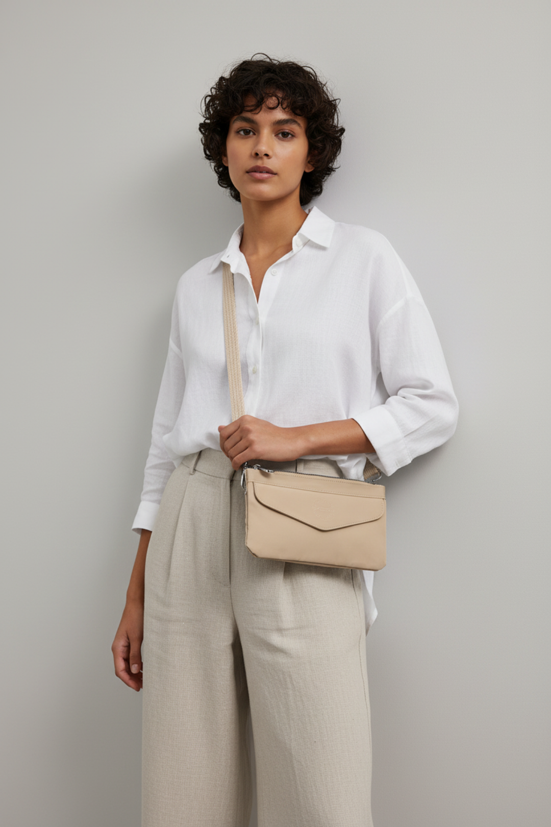 Kolek Küçük Boy Fermuarlı Su Geçirmez Kadın Çapraz Çanta