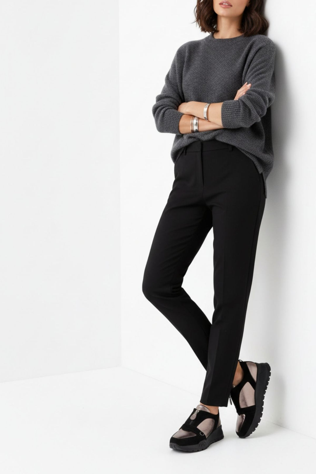 Robigo Kadın Hakiki Süet Deri Siyah Spor Ayakkabı