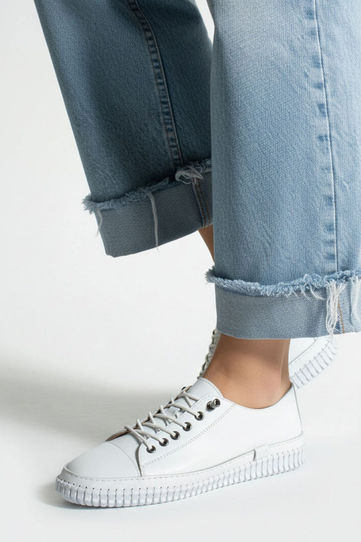 Endesa Kadın Hakiki Deri Beyaz Günlük Ayakkabı