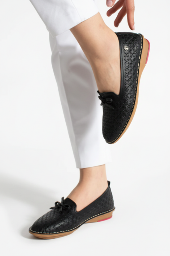 Pierre Cardin Tessa Kadın Hakiki Deri Siyah Babet