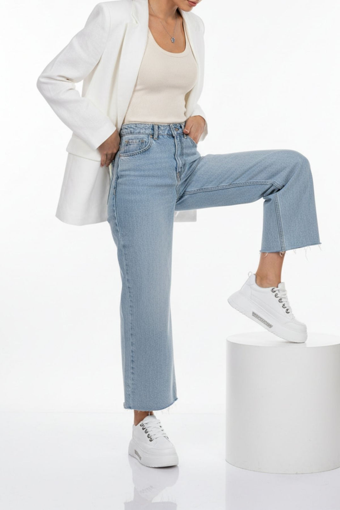 Sauran Kadın Beyaz Spor Ayakkabı