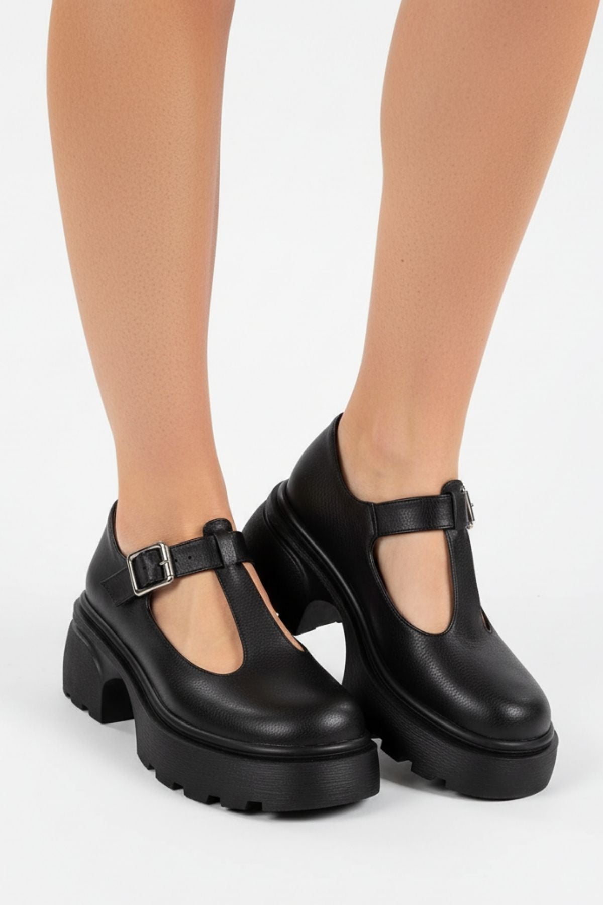 Junota Kadın Siyah Babet Ayakkabı