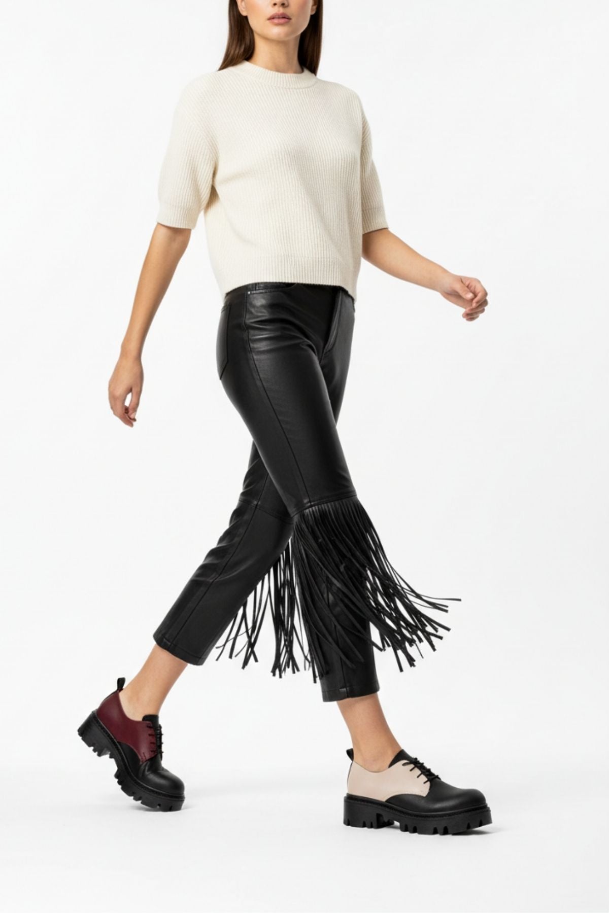 Apsely Siyah Garni Bağcıklı Günlük Yüksek Tabanlı Loafer Ayakkabı